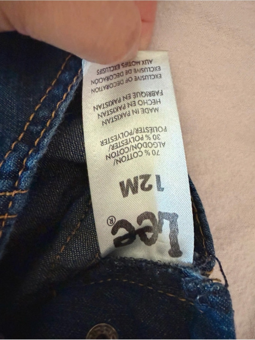 Lee Dark Blue Denim Shortalls for Kids - Picture 3 of 3